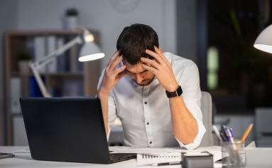 Man Frustrated with MBA Application