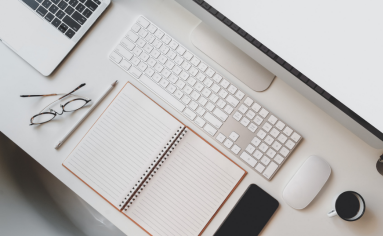 Desk set for virtual Wharton Teams Based Discussion