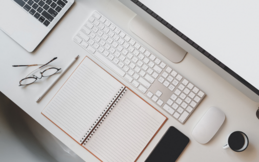 Desk set for virtual Wharton Teams Based Discussion