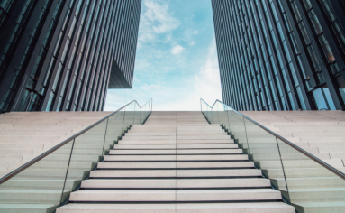 Stairs to a prestigious MBA program