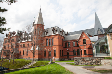 Cornell Johnson Front of Building