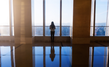 Women Looking Outside