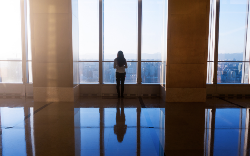 Women Looking Outside