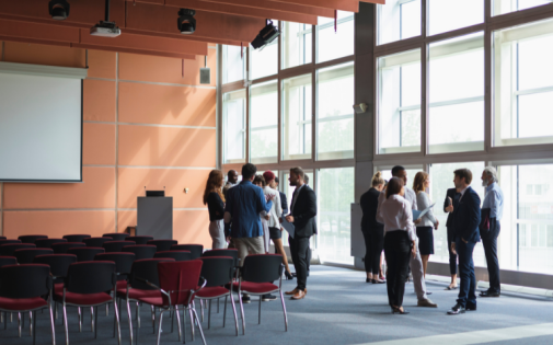 Group Talking After Presentation