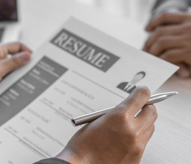 Resume for MBA Program Being Reviewed